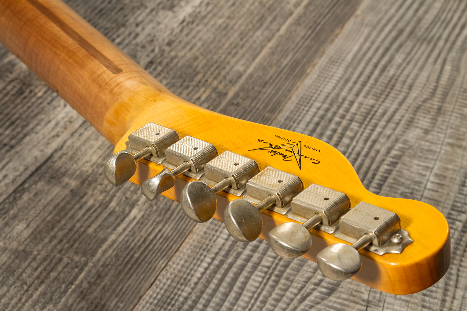 Fender Custom Shop Tele 1953 2s Ht Mn #r126793 - Journeyman Relic Aged Nocaster Blonde - Televorm elektrische gitaar - Variation 10