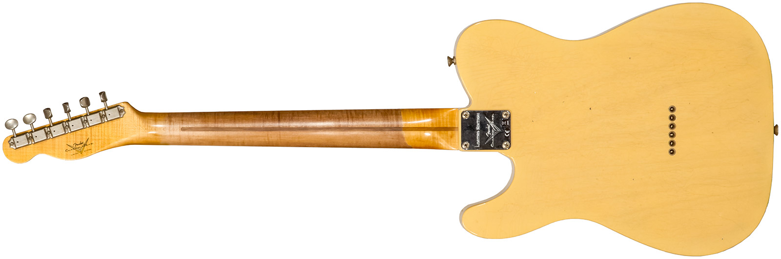 Fender Custom Shop Tele 1953 2s Ht Mn #r126793 - Journeyman Relic Aged Nocaster Blonde - Televorm elektrische gitaar - Variation 1