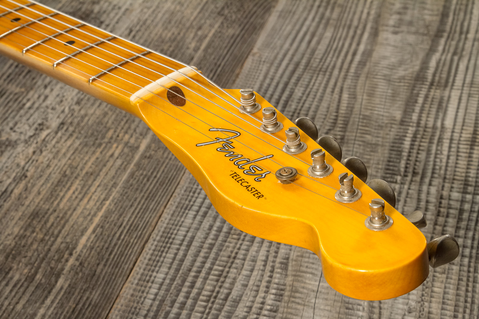 Fender Custom Shop Tele 1955 2s Ht Mn #cz570232 - Journeyman Relic Natural Blonde - Televorm elektrische gitaar - Variation 10