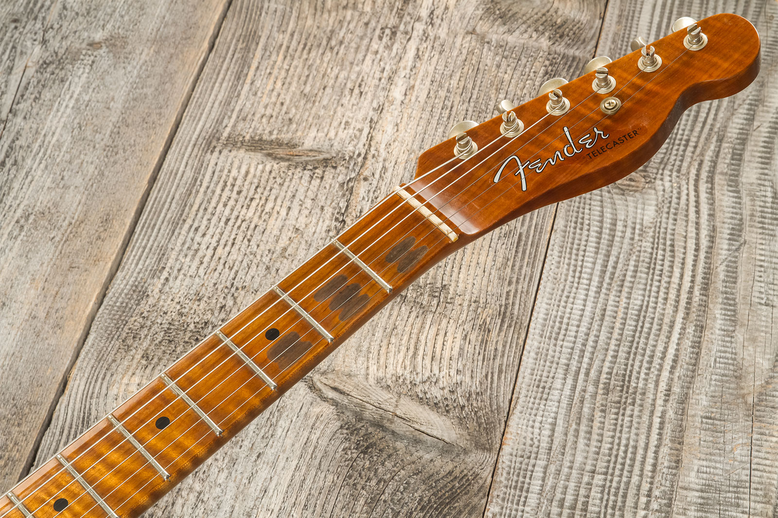 Fender Custom Shop Tele 1955 2s Ht Mn #cz573416 - Journeyman Relic Nocaster Blonde - Televorm elektrische gitaar - Variation 7