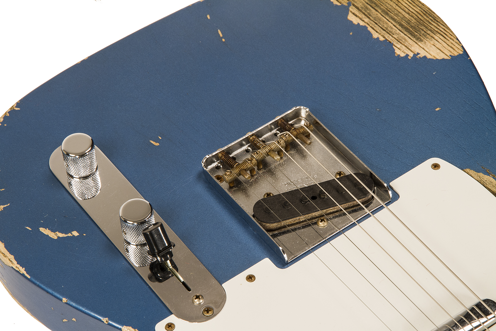 Fender Custom Shop Tele 1958 2s Ht Mn #cz550155 - Heavy Relic Lake Placid Blue - Televorm elektrische gitaar - Variation 3
