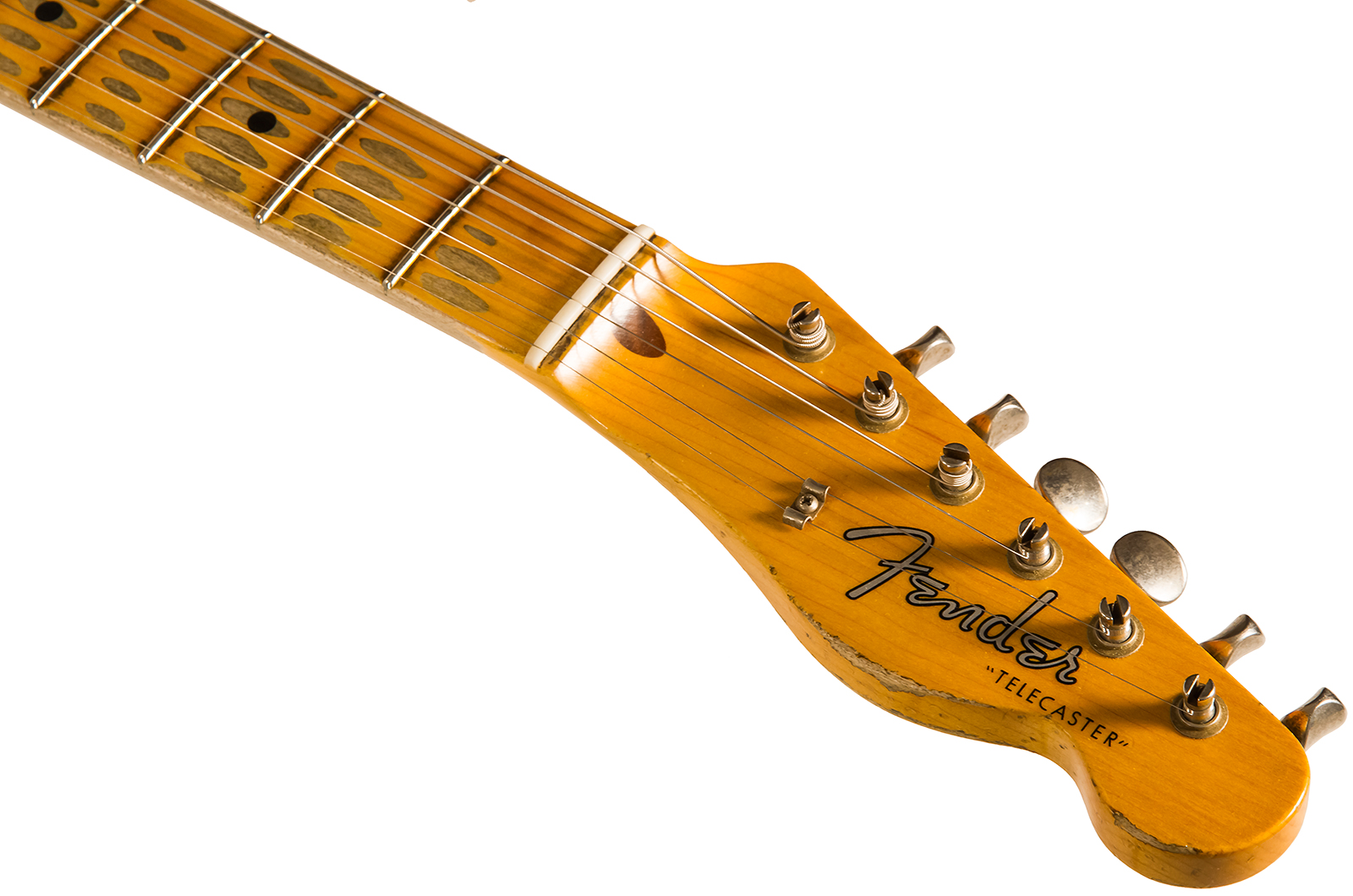 Fender Custom Shop Tele 1958 2s Ht Mn #cz550155 - Heavy Relic Lake Placid Blue - Televorm elektrische gitaar - Variation 4