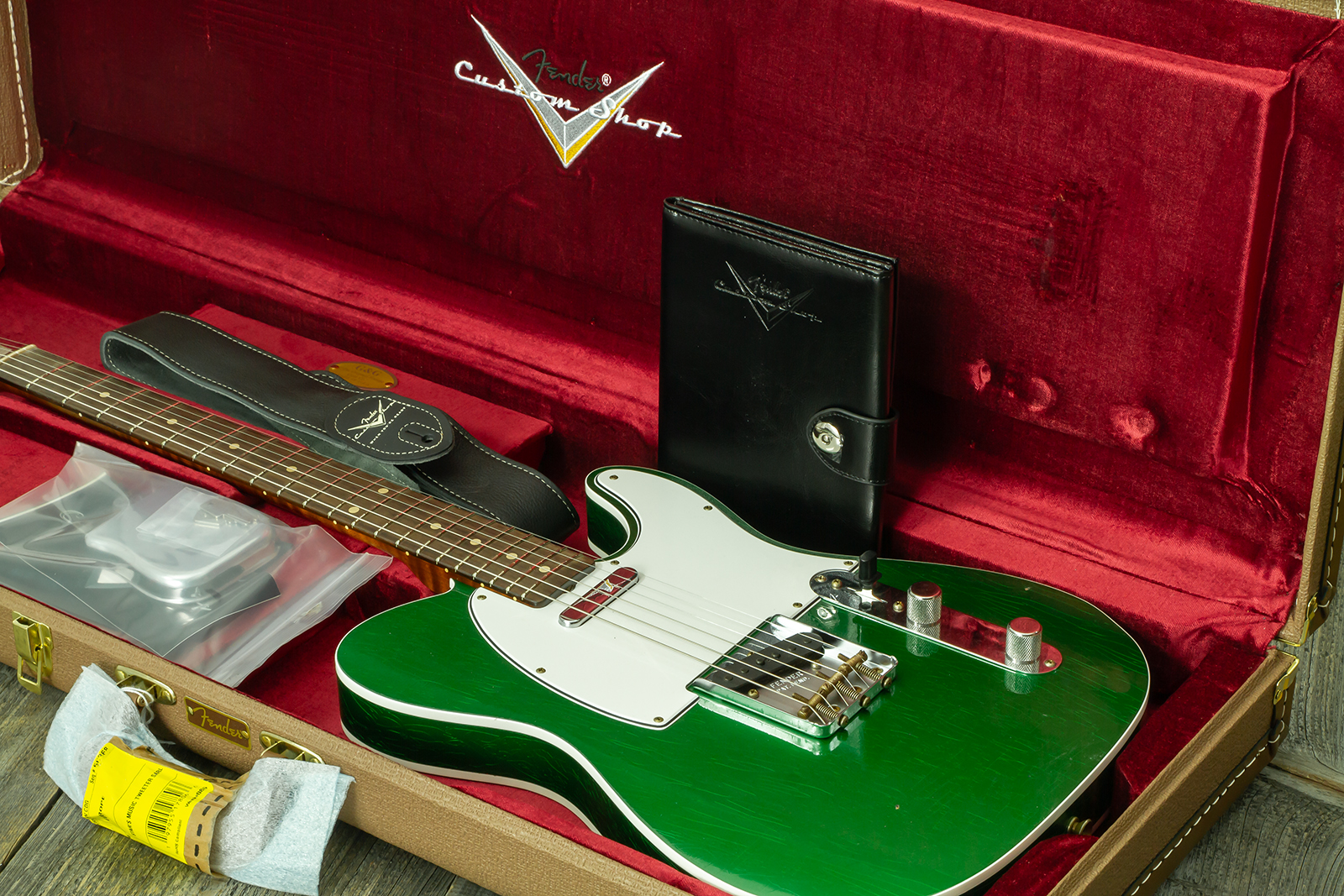 Fender Custom Shop Tele 1959 Vintage Custom 2s Ht Rw #r147917 - Journeyman Relic Candy Green - Televorm elektrische gitaar - Variation 14