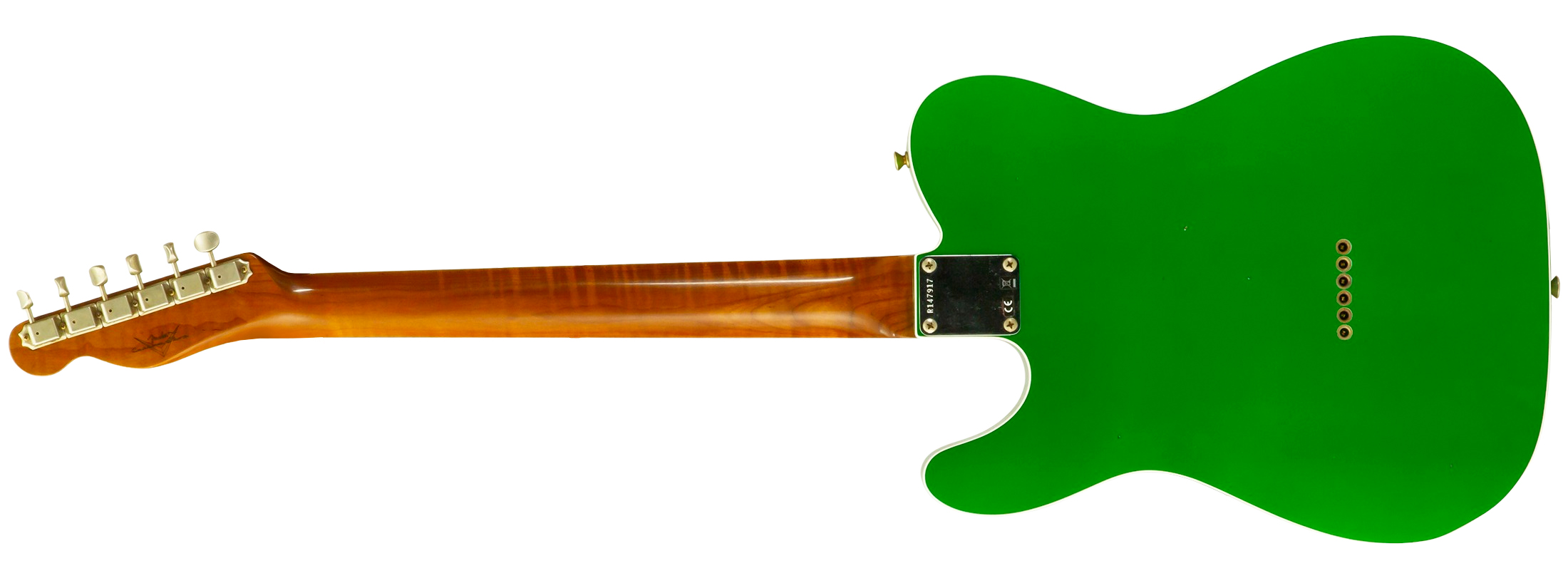 Fender Custom Shop Tele 1959 Vintage Custom 2s Ht Rw #r147917 - Journeyman Relic Candy Green - Televorm elektrische gitaar - Variation 1