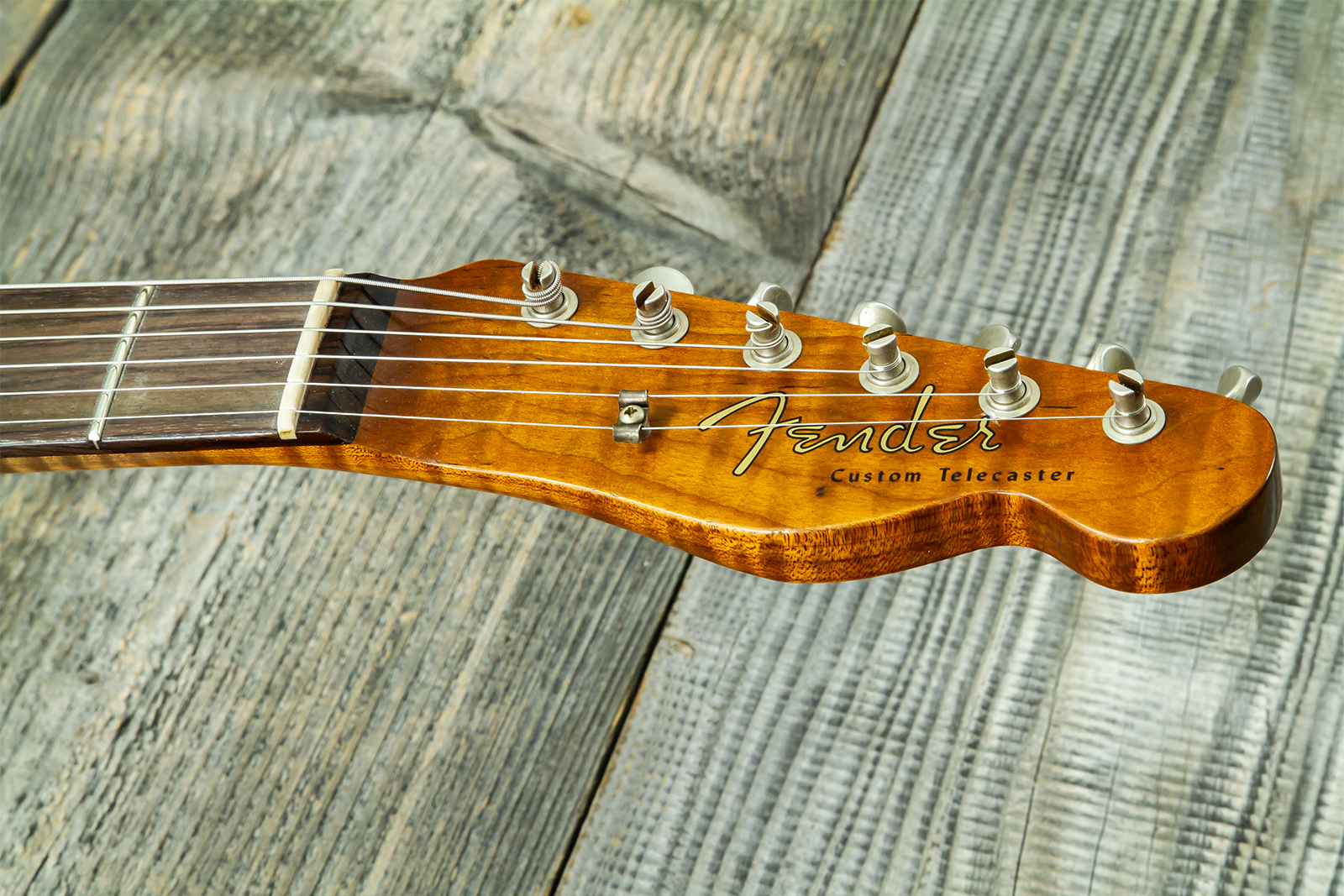 Fender Custom Shop Tele 1959 Vintage Custom 2s Ht Rw #r147917 - Journeyman Relic Candy Green - Televorm elektrische gitaar - Variation 8
