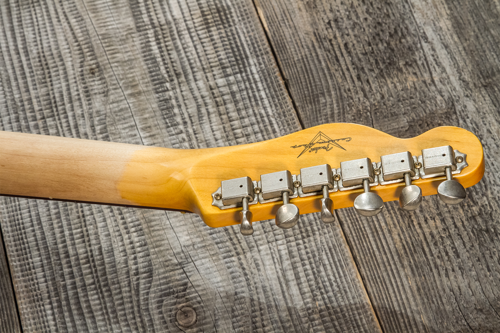 Fender Custom Shop Tele 1960 2s Ht Rw #cz569492 - Relic Natural Blonde - Televorm elektrische gitaar - Variation 9