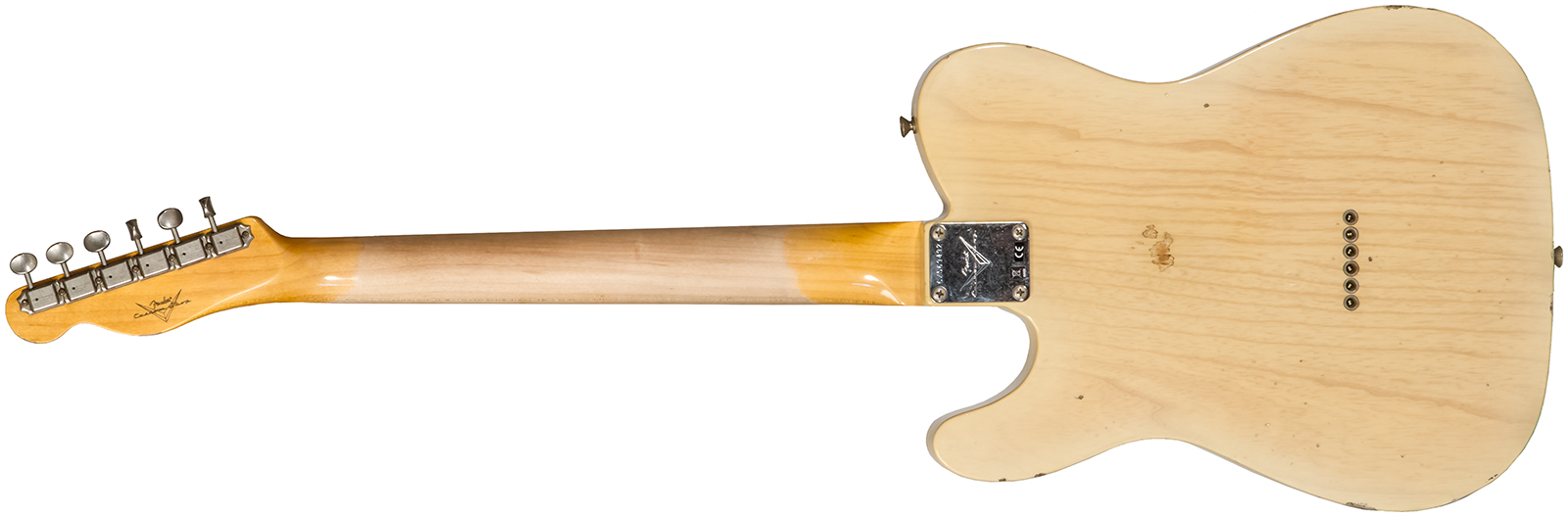 Fender Custom Shop Tele 1960 2s Ht Rw #cz569492 - Relic Natural Blonde - Televorm elektrische gitaar - Variation 1