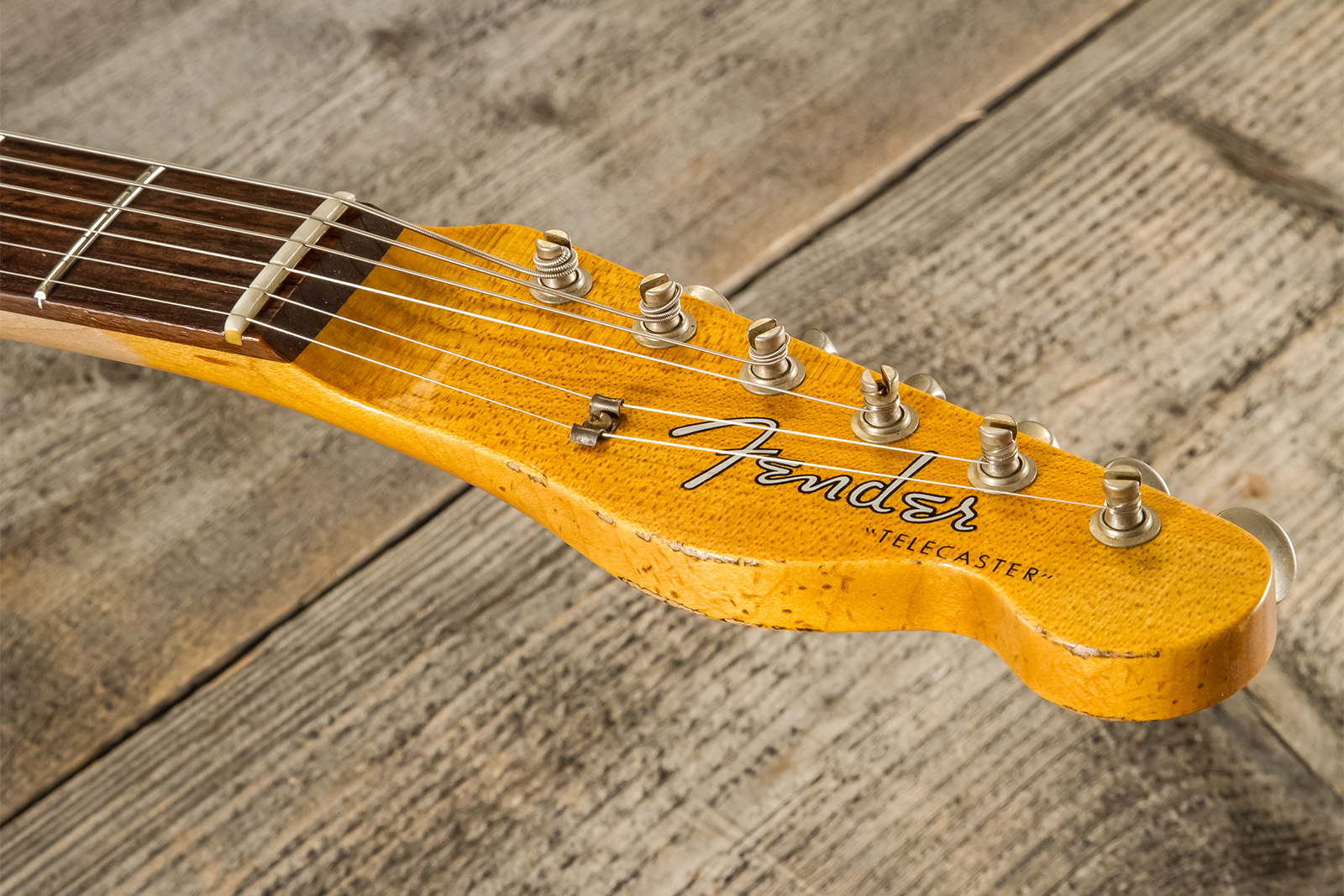 Fender Custom Shop Tele 1960 2s Ht Rw - Heavy Relic Chocolate 3-color Sunburst - Televorm elektrische gitaar - Variation 12