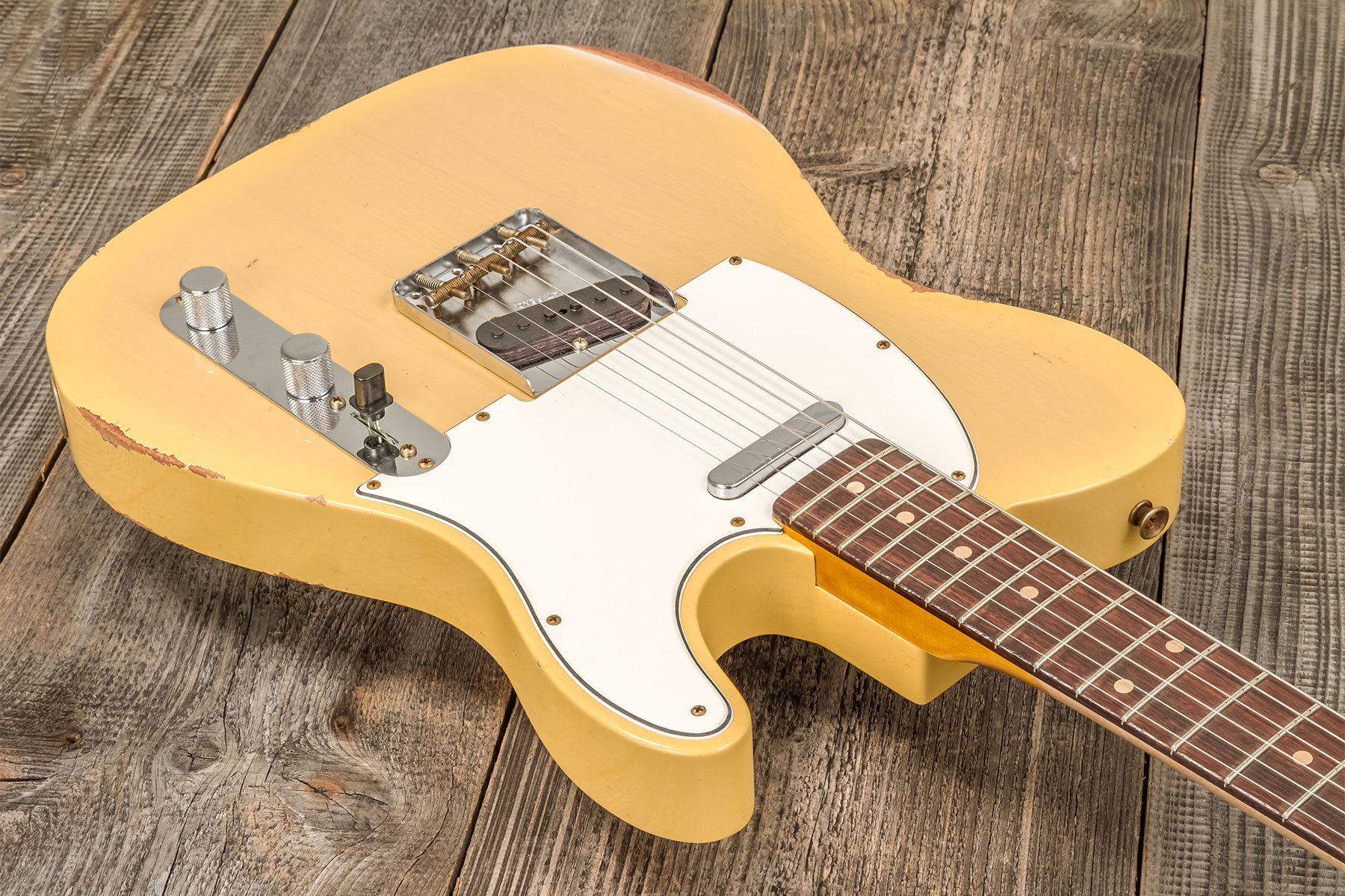 Fender Custom Shop Tele 1960 2s Ht Rw #r133843 - Relic Natural Blonde - Televorm elektrische gitaar - Variation 2