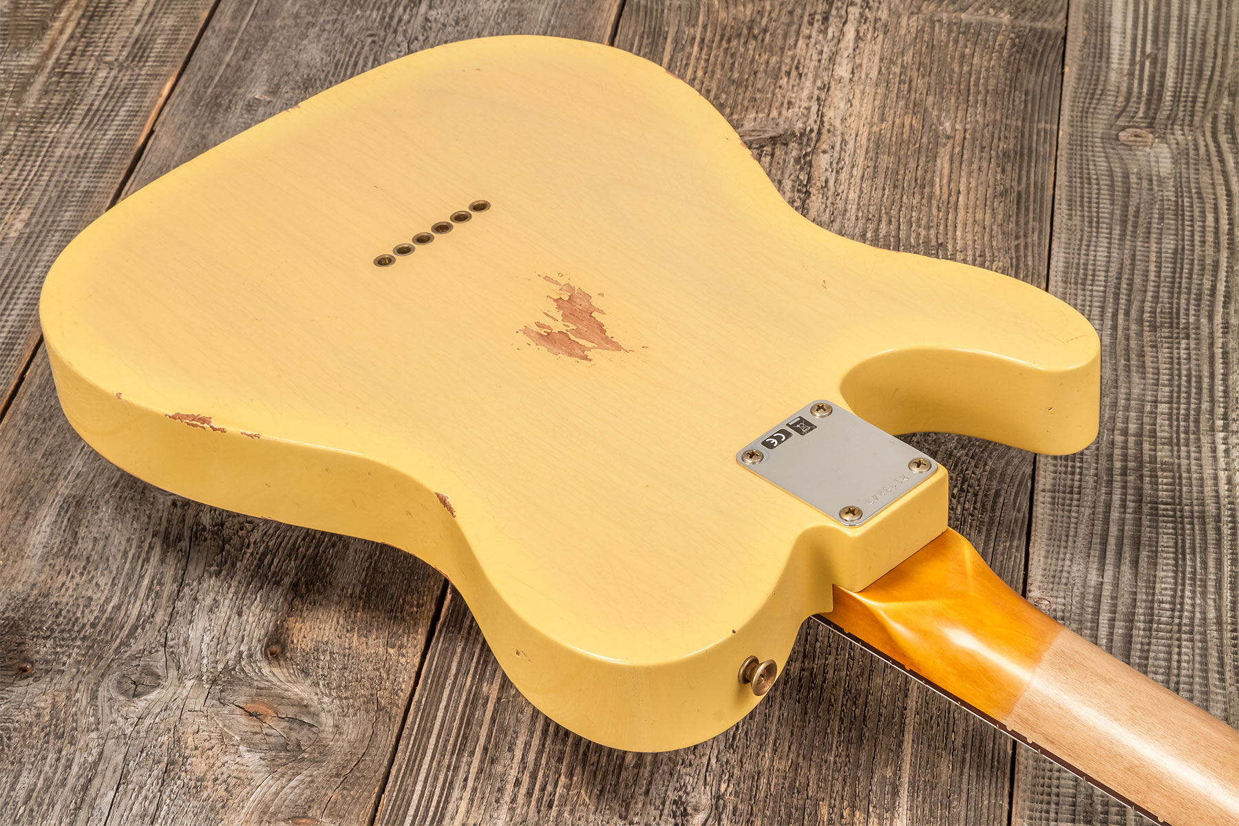 Fender Custom Shop Tele 1960 2s Ht Rw #r133843 - Relic Natural Blonde - Televorm elektrische gitaar - Variation 4