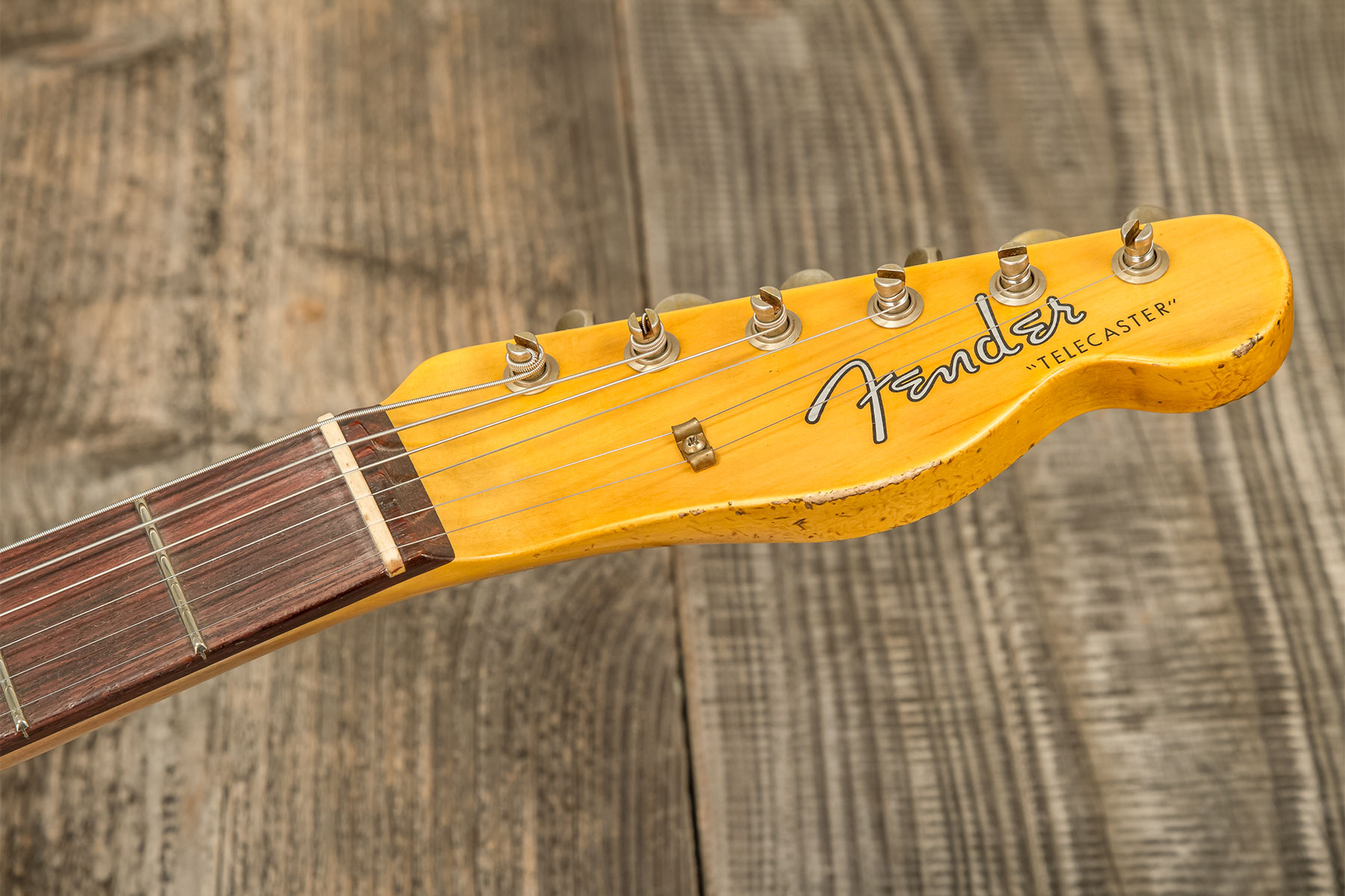 Fender Custom Shop Tele 1960 2s Ht Rw #r133843 - Relic Natural Blonde - Televorm elektrische gitaar - Variation 7