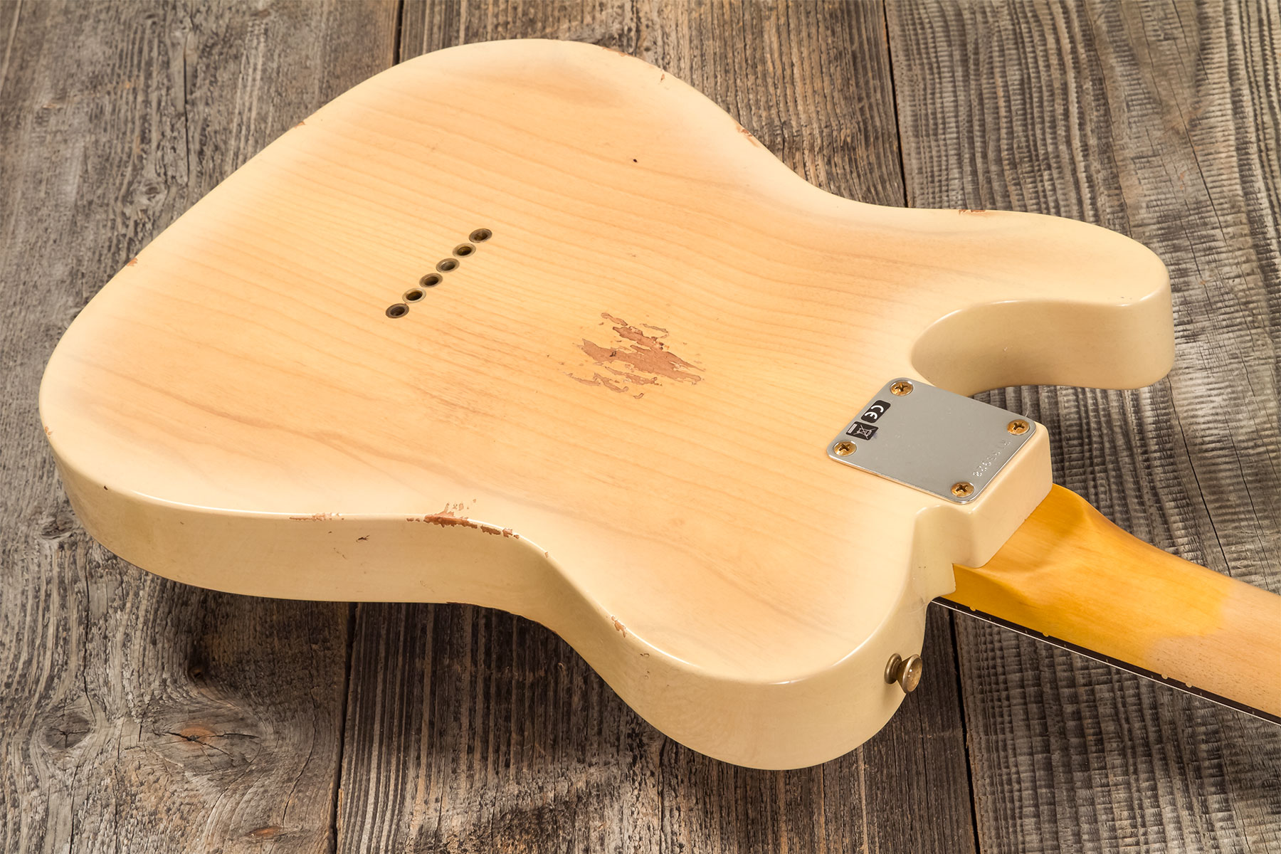 Fender Custom Shop Tele 1960 2s Ht Rw #r135928 - Relic Natural Blonde - Televorm elektrische gitaar - Variation 5