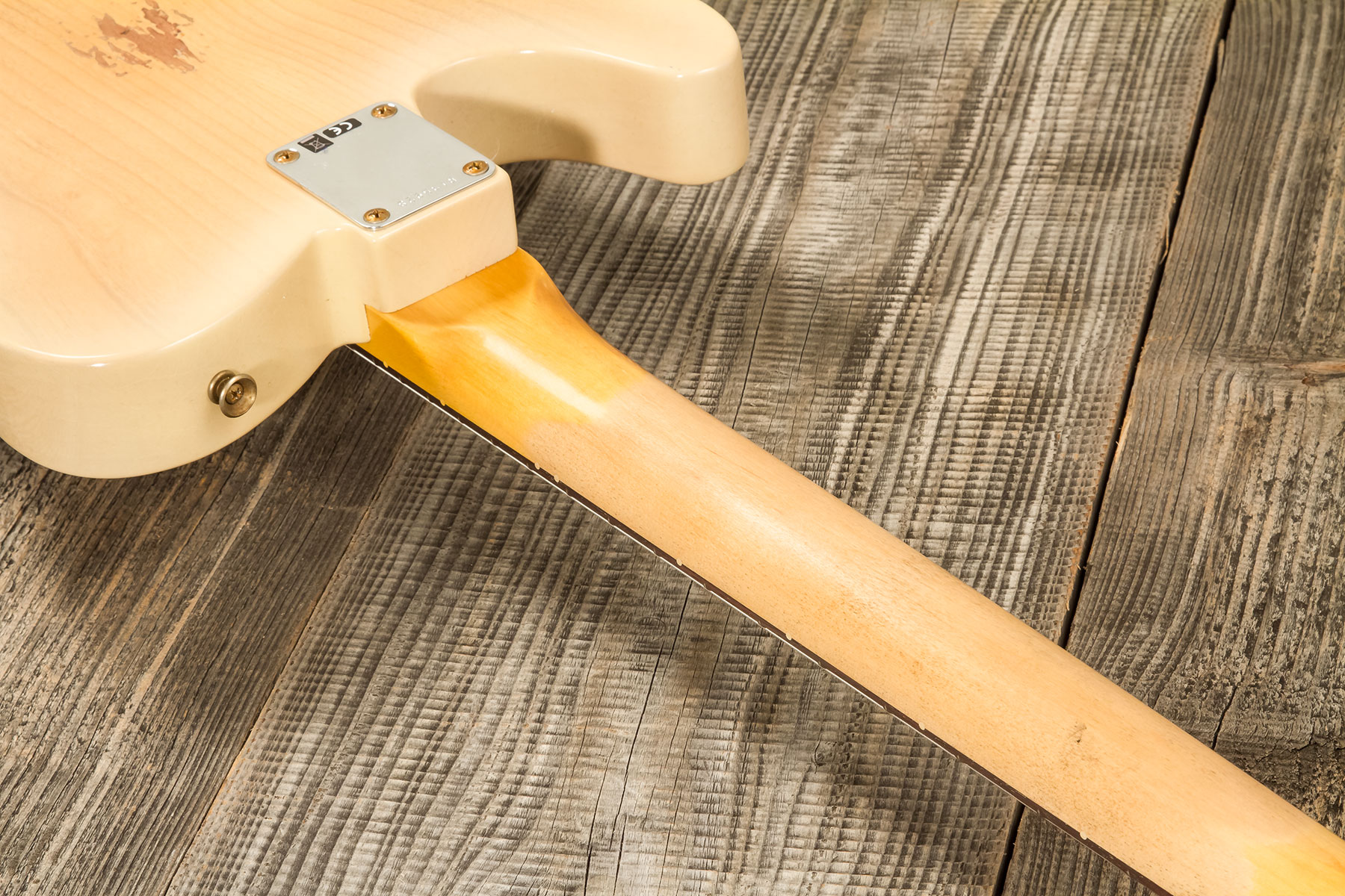 Fender Custom Shop Tele 1960 2s Ht Rw #r135928 - Relic Natural Blonde - Televorm elektrische gitaar - Variation 6