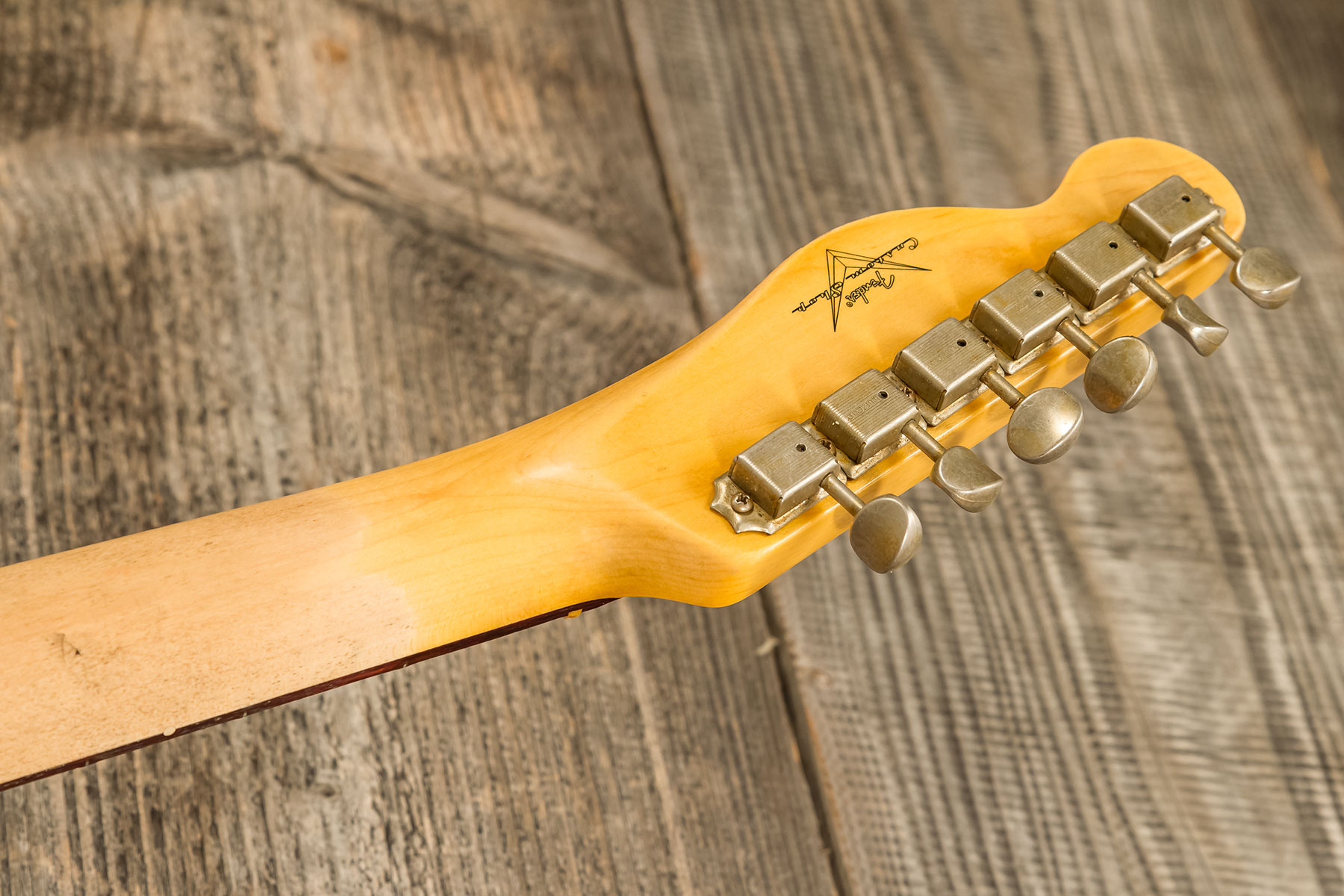 Fender Custom Shop Tele 1960 2s Ht Rw #r135928 - Relic Natural Blonde - Televorm elektrische gitaar - Variation 8