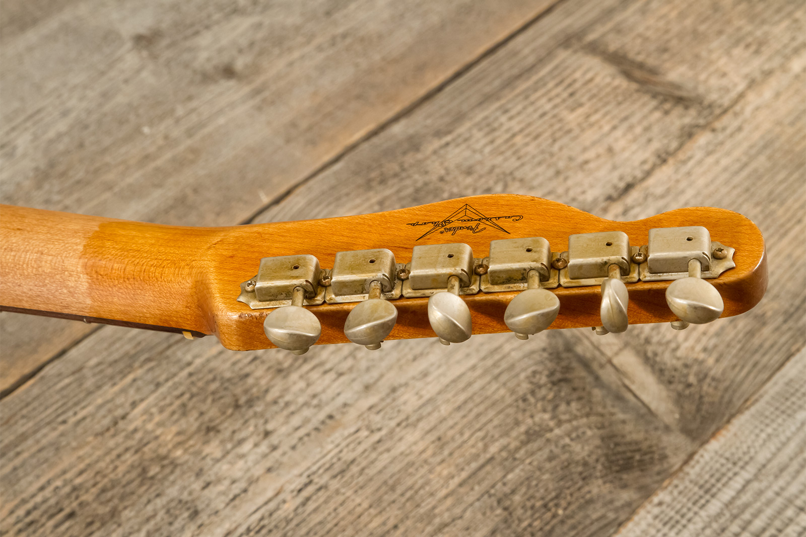 Fender Custom Shop Tele 1963 2s Ht Rw #r141275 - Heavy Relic Sparkle 3-color Sunburst - Televorm elektrische gitaar - Variation 13