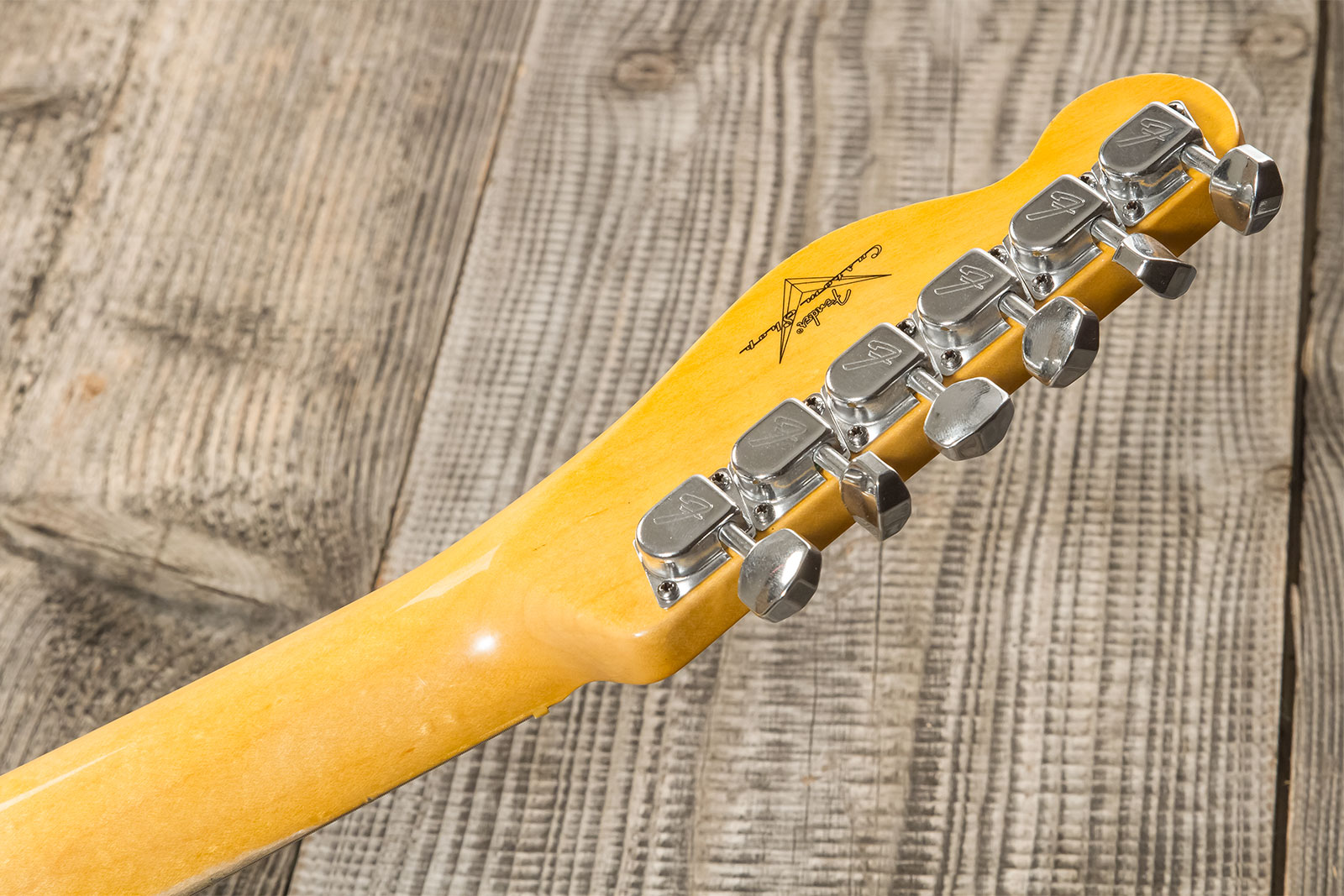 Fender Custom Shop Tele 1968 2s Ht Mn #r123298 - Relic Aged Natural - Televorm elektrische gitaar - Variation 10