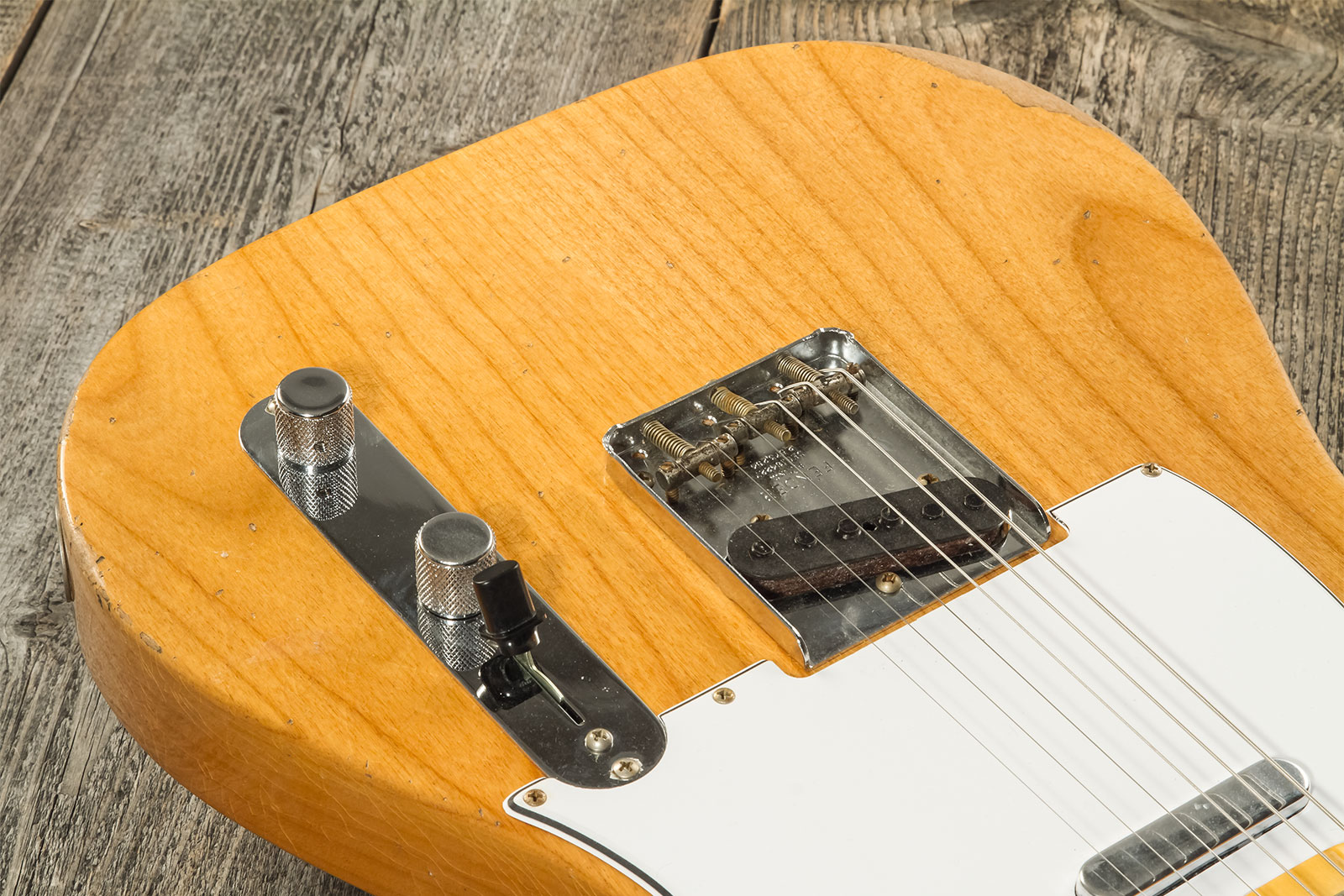 Fender Custom Shop Tele 1968 2s Ht Mn #r123298 - Relic Aged Natural - Televorm elektrische gitaar - Variation 3