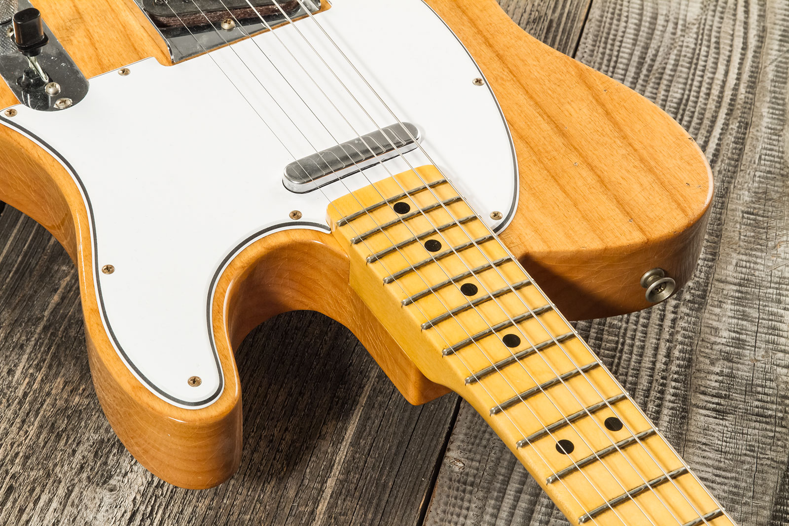 Fender Custom Shop Tele 1968 2s Ht Mn #r123298 - Relic Aged Natural - Televorm elektrische gitaar - Variation 4