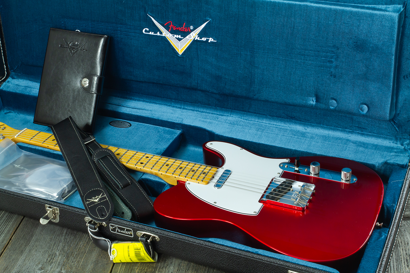 Fender Custom Shop Tele 1969 2s Ht Mn - Nos Candy Apple Red - Televorm elektrische gitaar - Variation 11