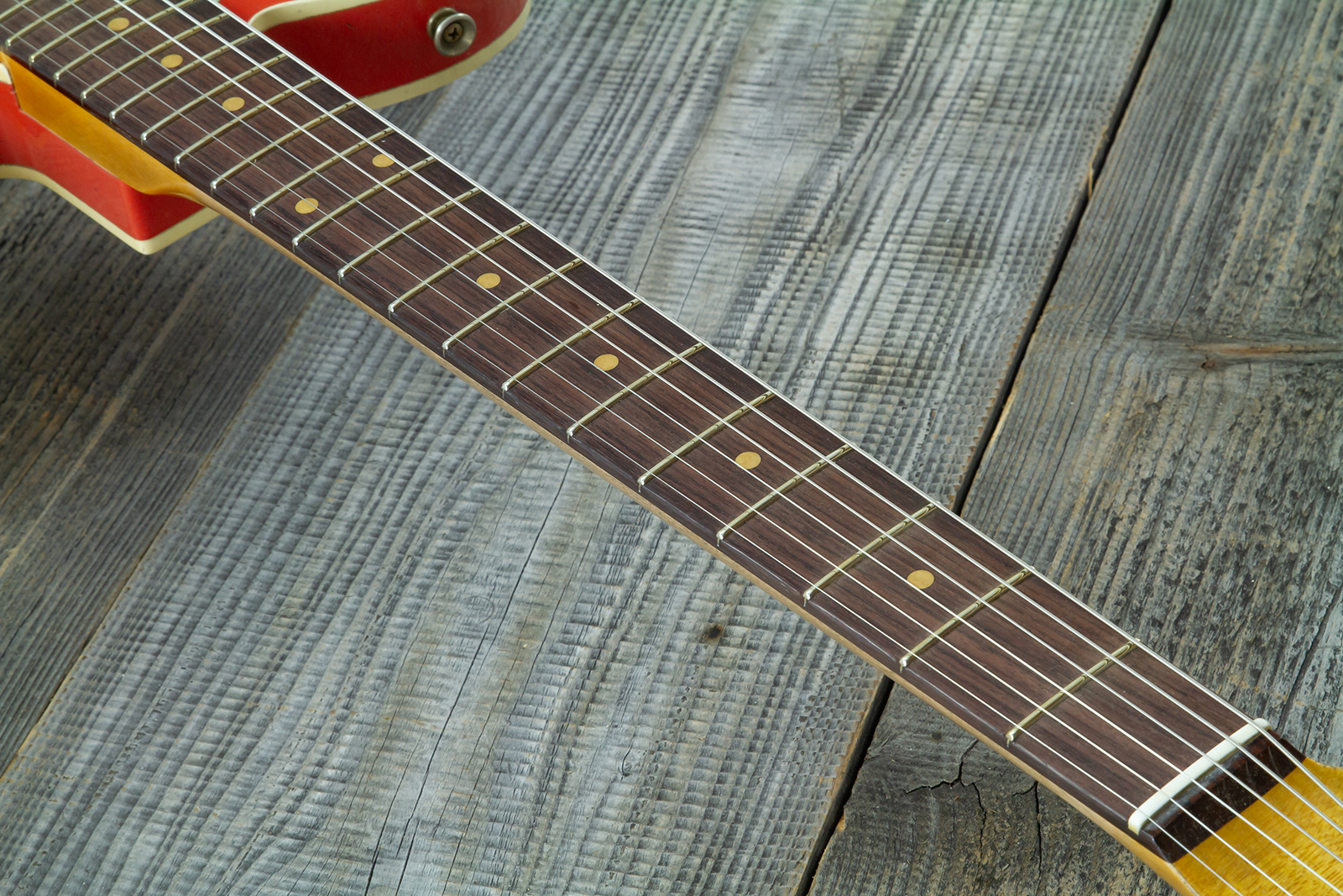 Fender Custom Shop Tele Custom 1960 2s Ht Rw #cz579562 - Heavy Relic Tahitian Coral O. 3-color Sunburst - Televorm elektrische gitaar - Variation 7