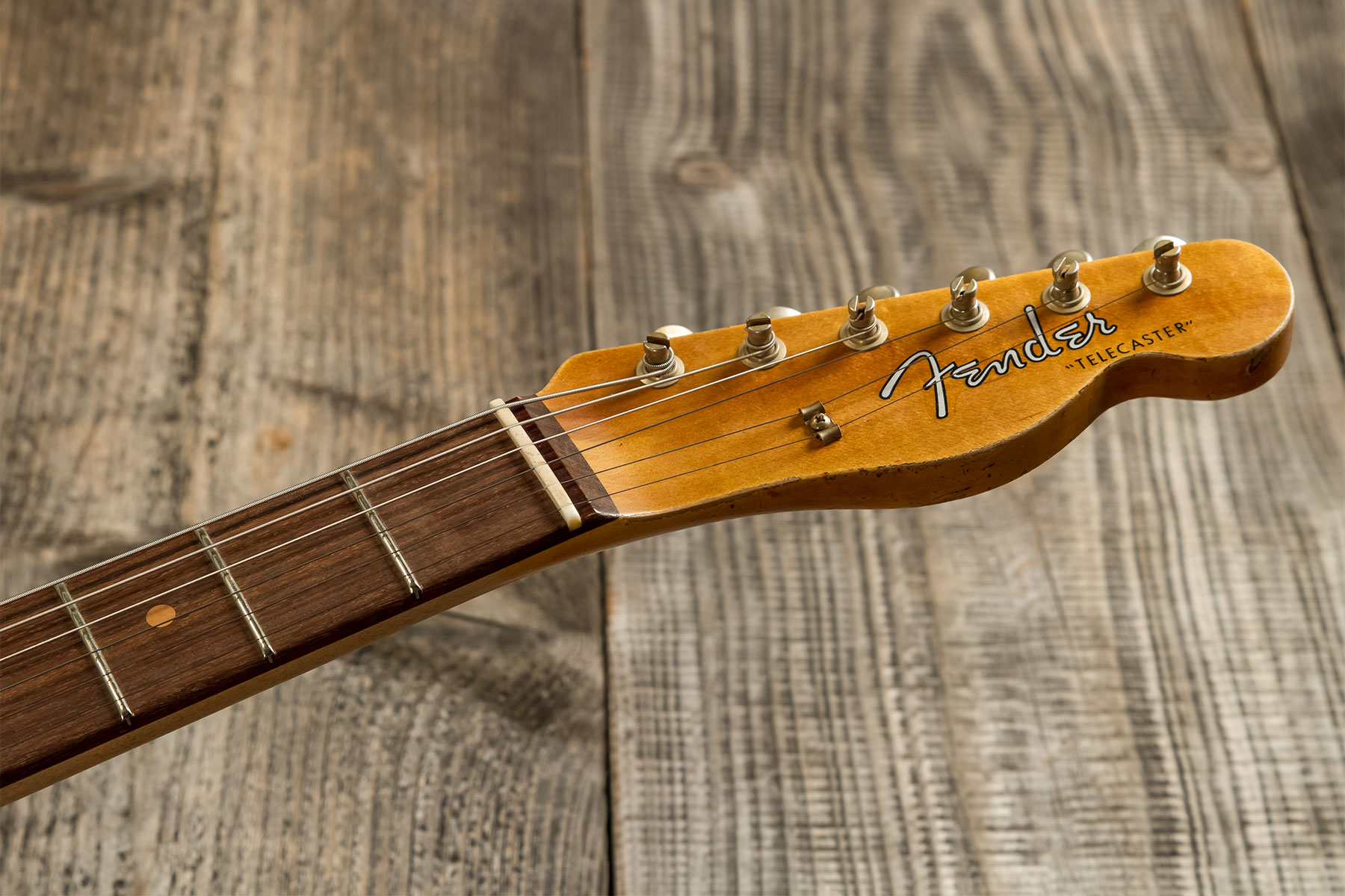 Fender Custom Shop Tele Custom 1960 2s Ht Rw #cz579606 - Heavy Relic Lake Placid Blue O. 3-color Sunburst - Televorm elektrische gitaar - Variation 9