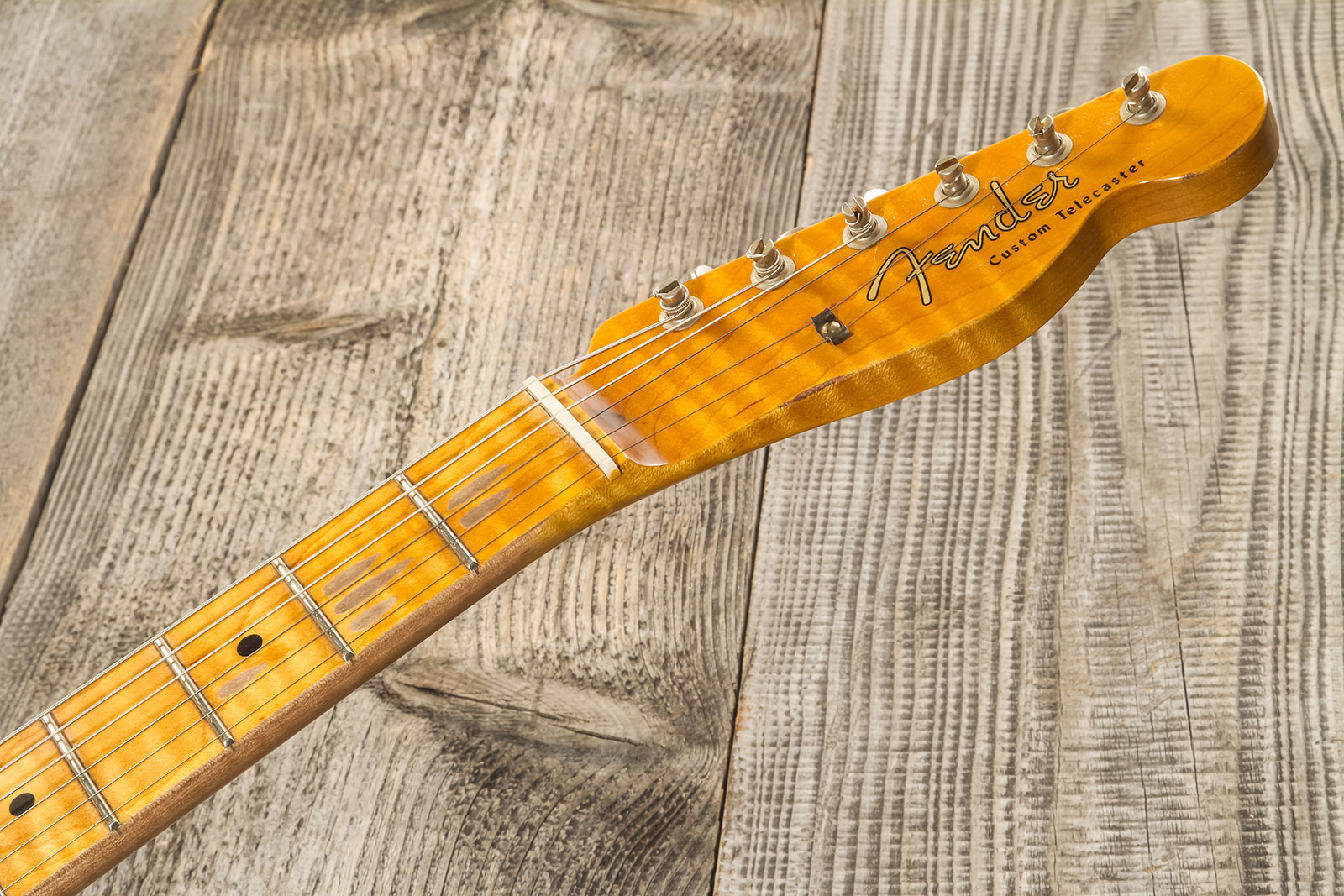 Fender Custom Shop Tele Custom 50s Twisted 2s Ht Mn #r131746 - Journeyman Relic Tahitian Coral - Televorm elektrische gitaar - Variation 7