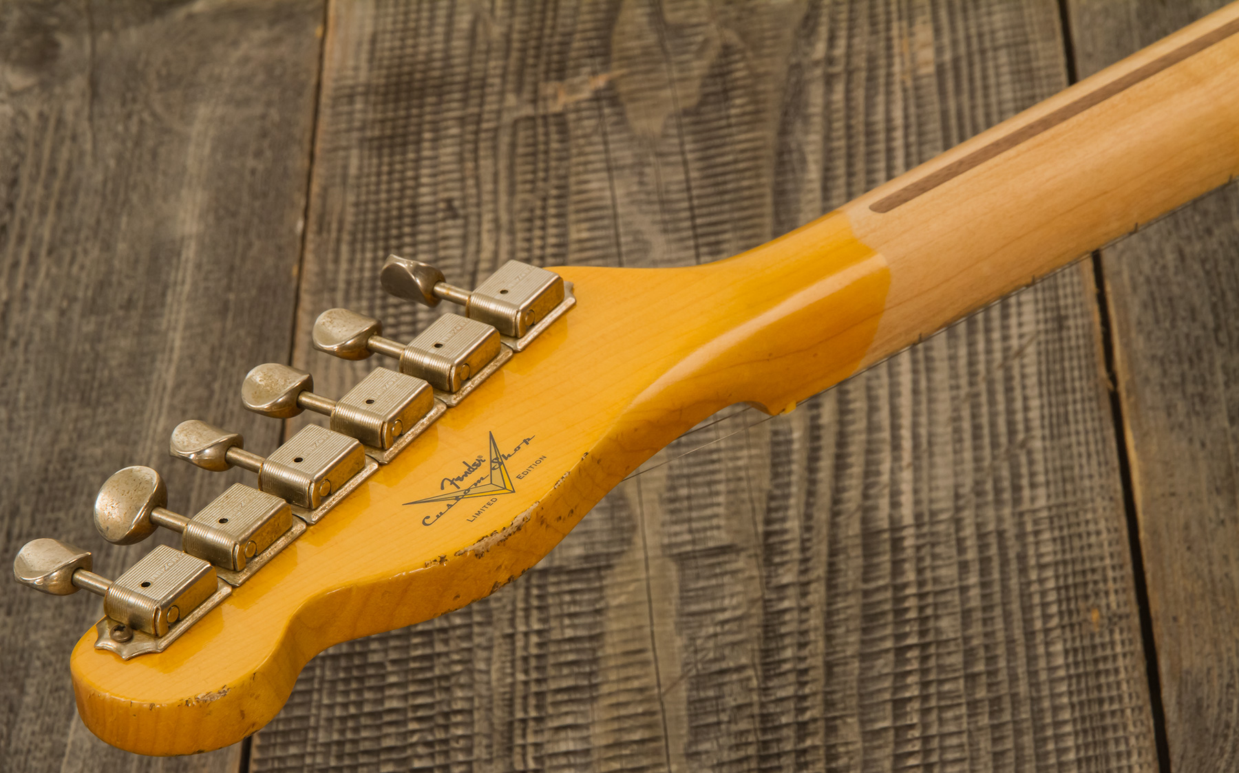 Fender Custom Shop Tele Custom Tomatillo 2s Ht Mn #r110879 - Relic Lake Placid Blue - Televorm elektrische gitaar - Variation 10