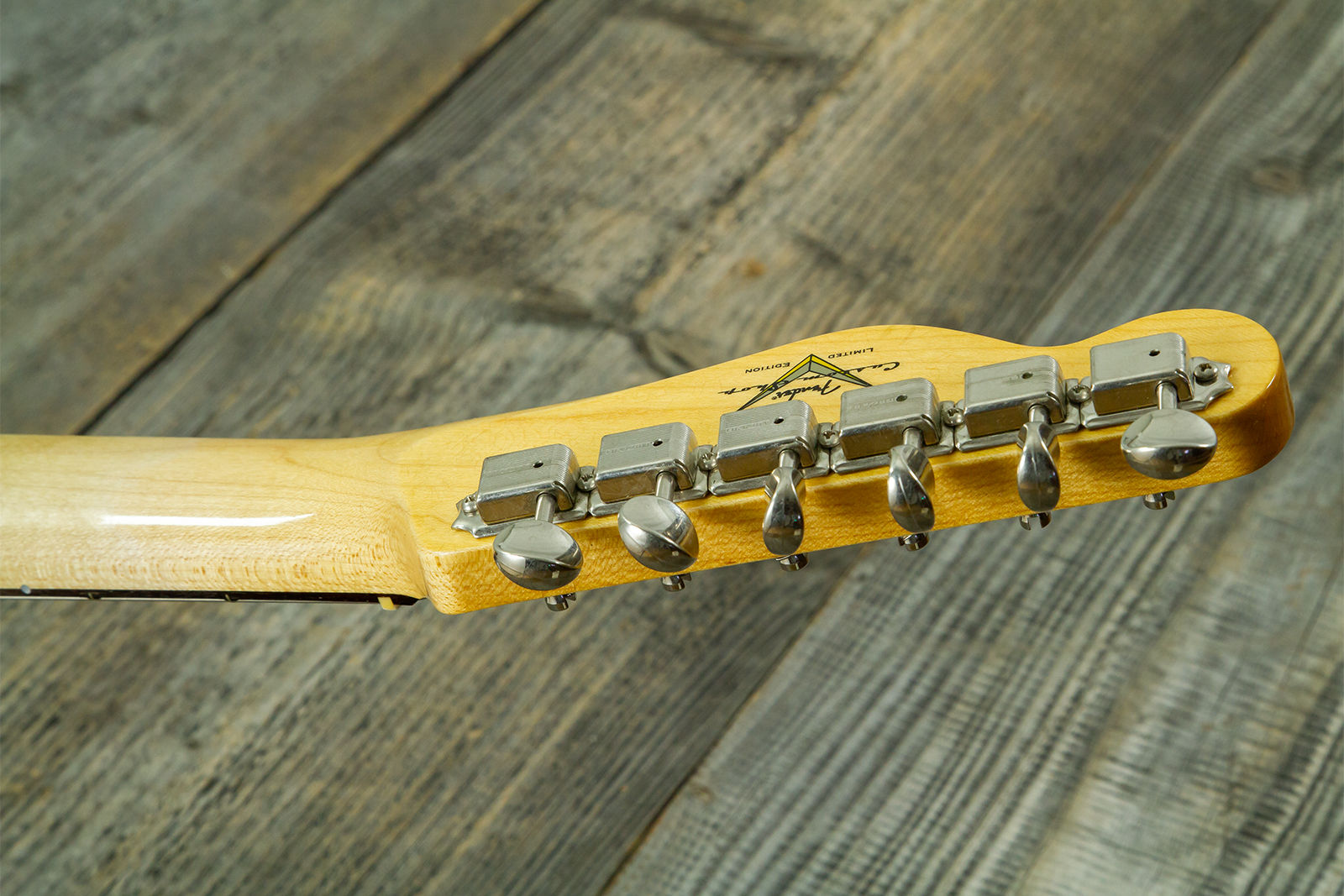 Fender Custom Shop Tele / Double Esquire Custom 2s Ht Rw #cz590971 - Closet Classic Aged Natural - Televorm elektrische gitaar - Variation 11