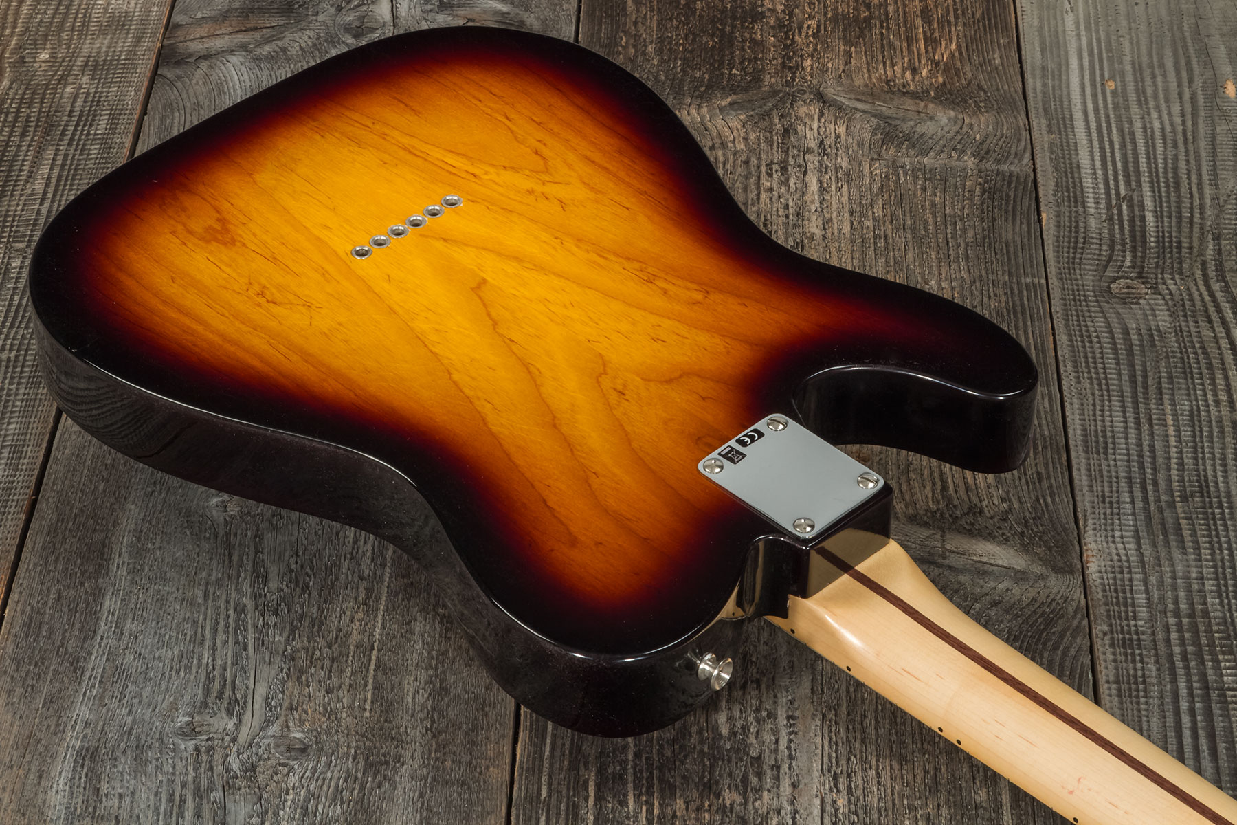 Fender Custom Shop Tele Thinline '50s 2s Ht Mn #r128616 - Closet Classic 2-color Sunburst - Televorm elektrische gitaar - Variation 7