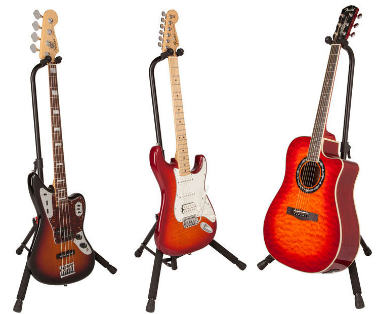 Fender Deluxe Hanging Guitar Stand - Black/red - - Gitaarstandaard - Variation 2