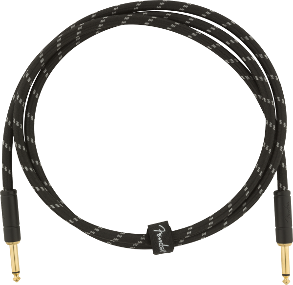 Kabel Fender Deluxe Instrument Cable, 5ft, Straight/Straight - Black Tweed