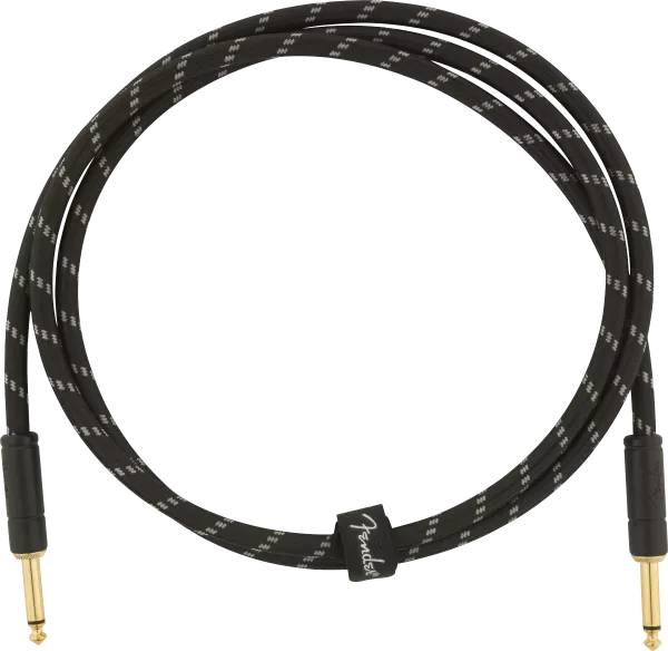 Kabel Fender Deluxe Instrument Cable, 5ft, Straight/Straight - Black Tweed