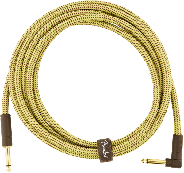 Kabel Fender Deluxe Instrument Cable, Straight/Angle, 10ft - Tweed