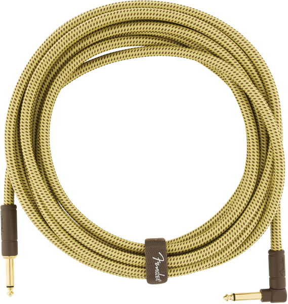 Fender Deluxe Instrument Cable Droit/coude 18.6ft Tweed - Kabel - Variation 1