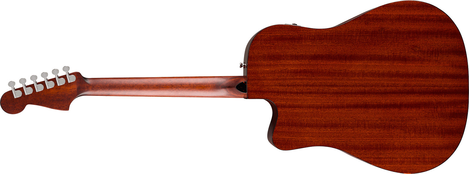 Fender Deluxe Redondo Ce California Dreadnought Cw Epicea Acajou Noy - Black - Folk gitaar - Variation 1