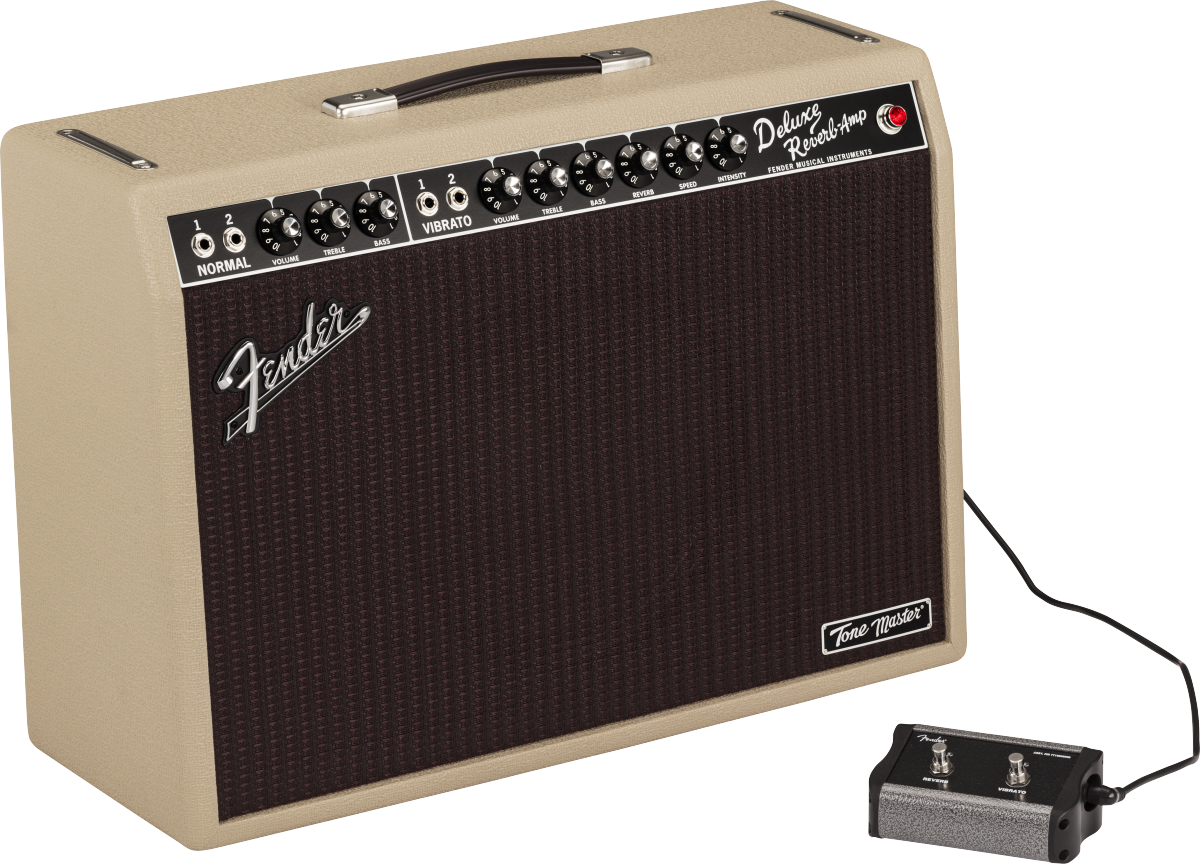 Fender Deluxe Reverb Tone Master 100w 1x12 Blonde - Combo voor elektrische gitaar - Variation 2