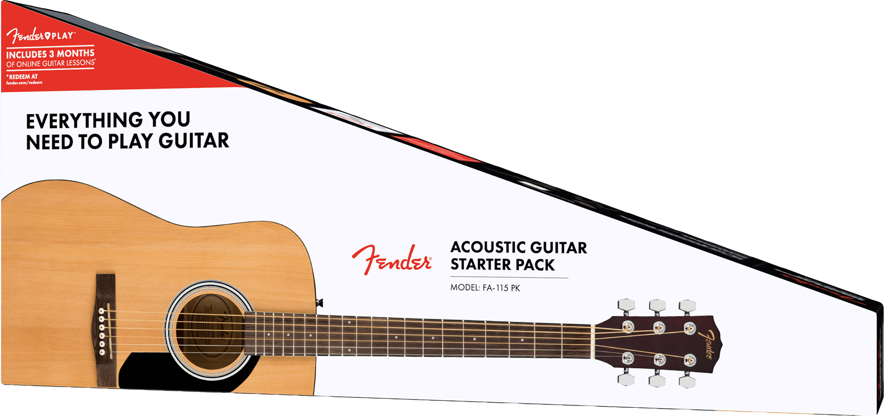 Fender Fa-115 Pack Dreadnought Epicea Acajou Wal - Natural - Western gitaar set - Variation 1