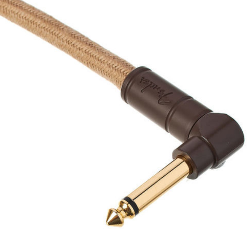 Fender Festival Pure Hemp Instrument Cable Droit/coude 10ft Natural - Kabel - Variation 1