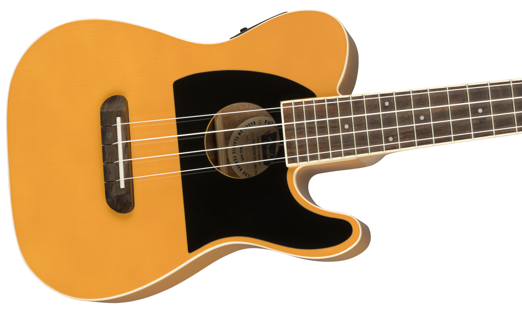 Ukulele Fender Fullerton Tele Uke (Concert) butterscotch blonde geel