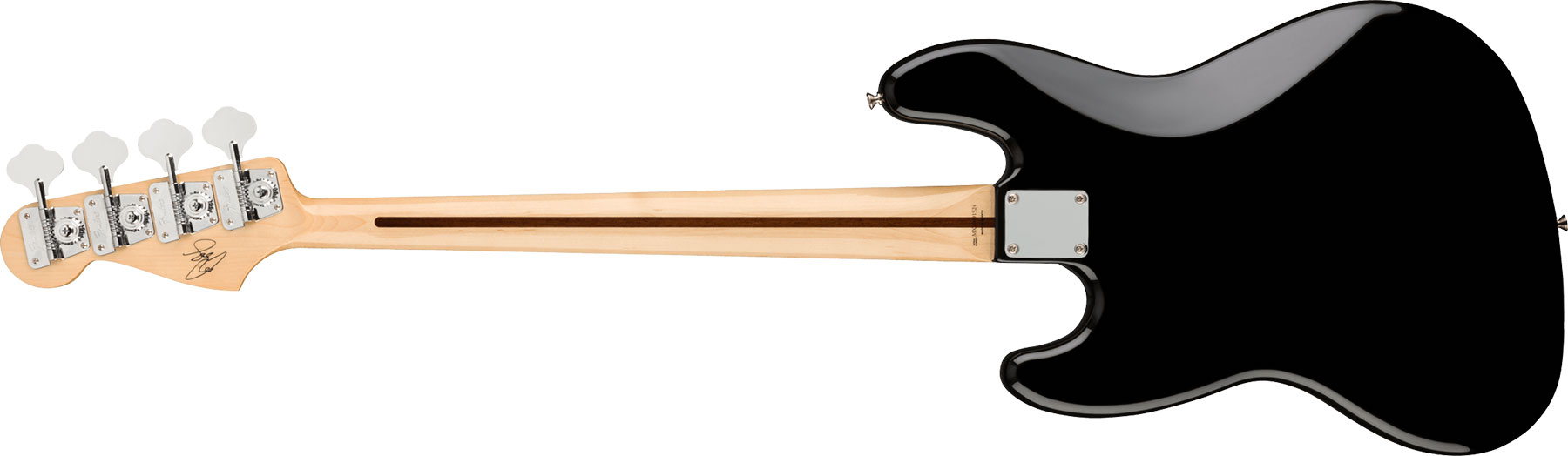Fender Geddy Lee Jazz Bass Signature Mex Mn - Black - Solid body elektrische bas - Variation 1