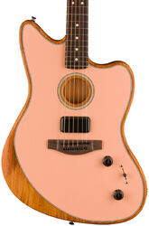 Elektro-akoestische gitaar Fender Acoustasonic Player Jazzmaster (MEX, RW) - Shell pink