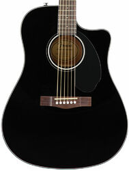 Elektro-akoestische gitaar Fender CD-60SCE - Black