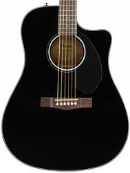 Folk gitaar Fender CD-60SCE - Black