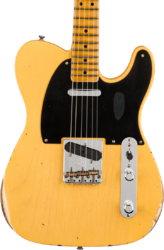 Televorm elektrische gitaar Fender Custom Shop 70th Anniversary Broadcaster Ltd - Relic aged nocaster blonde