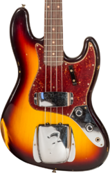 Solid body elektrische bas Fender Custom Shop 1962 Jazz Bass #CZ569015 - Relic 3-color sunburst