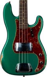 Solid body elektrische bas Fender Custom Shop 1960 Precision Bass #CZ590976 - Relic British Racing Green