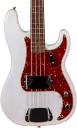 Solid body elektrische bas Fender Custom Shop 1960 Precision Bass #R140276 - Journeyman Relic White Blonde