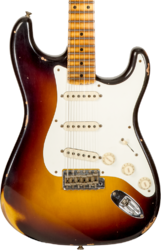 Elektrische gitaar in strat vorm Fender Custom Shop 1957 Stratocaster #CZ575421 - Relic 2-color sunburst