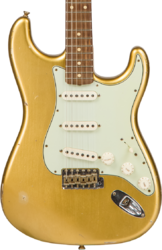 Elektrische gitaar in str-vorm Fender Custom Shop Stratocaster 1960 #CZ544406 - Relic aztec gold