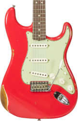 Elektrische gitaar in str-vorm Fender Custom Shop 1963Stratocaster #R117571 - Relic fiesta red